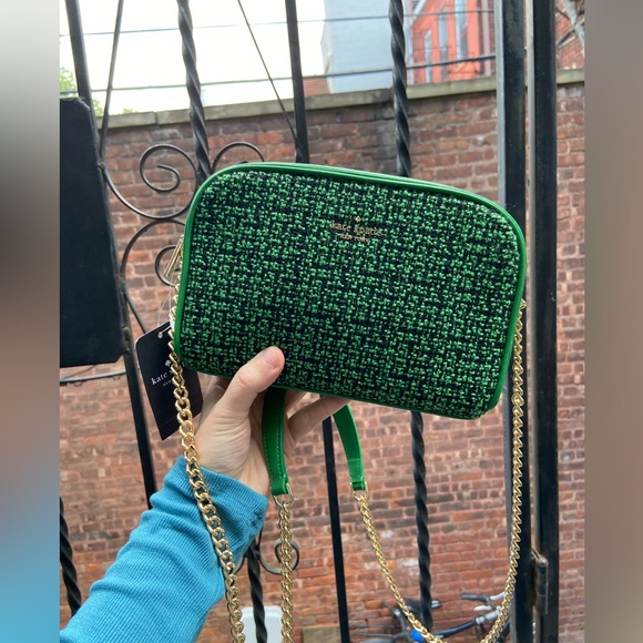 Kate Spade Mini Tweed Camera Crossbody Bag - Picture 5 of 7